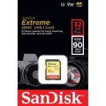KARTA SANDISK EXTREME SDHC 32 GB 90/40 MB/s V30 UHS-I U