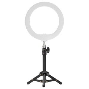 Lampa pierścieniowa LED Newell RL-10A Arctic White + statyw