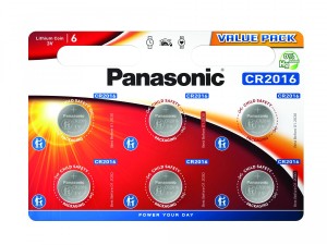 PANASONIC BATERIA LITOWA CR2016 - 6 szt blister
