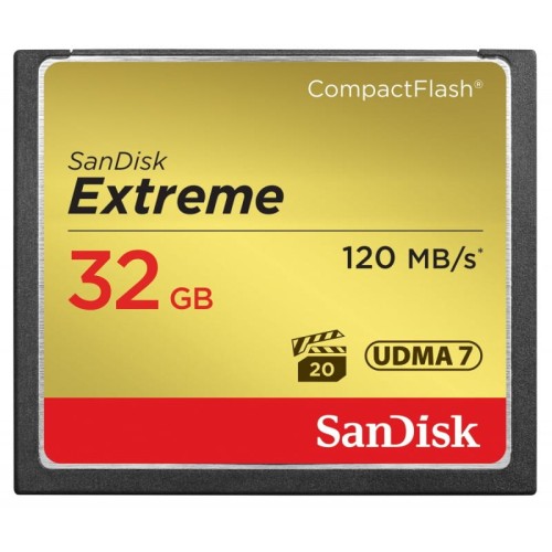 SANDISK EXTREME CF 32 GB 120/85MB/s